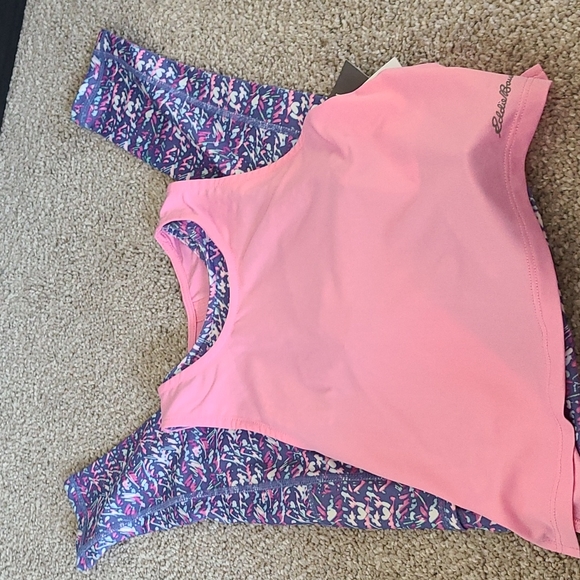 Eddie Bauer Extra Mile Trail Tight Leggings & Top Set in Begonia 🆕️ - Picture 2 of 6